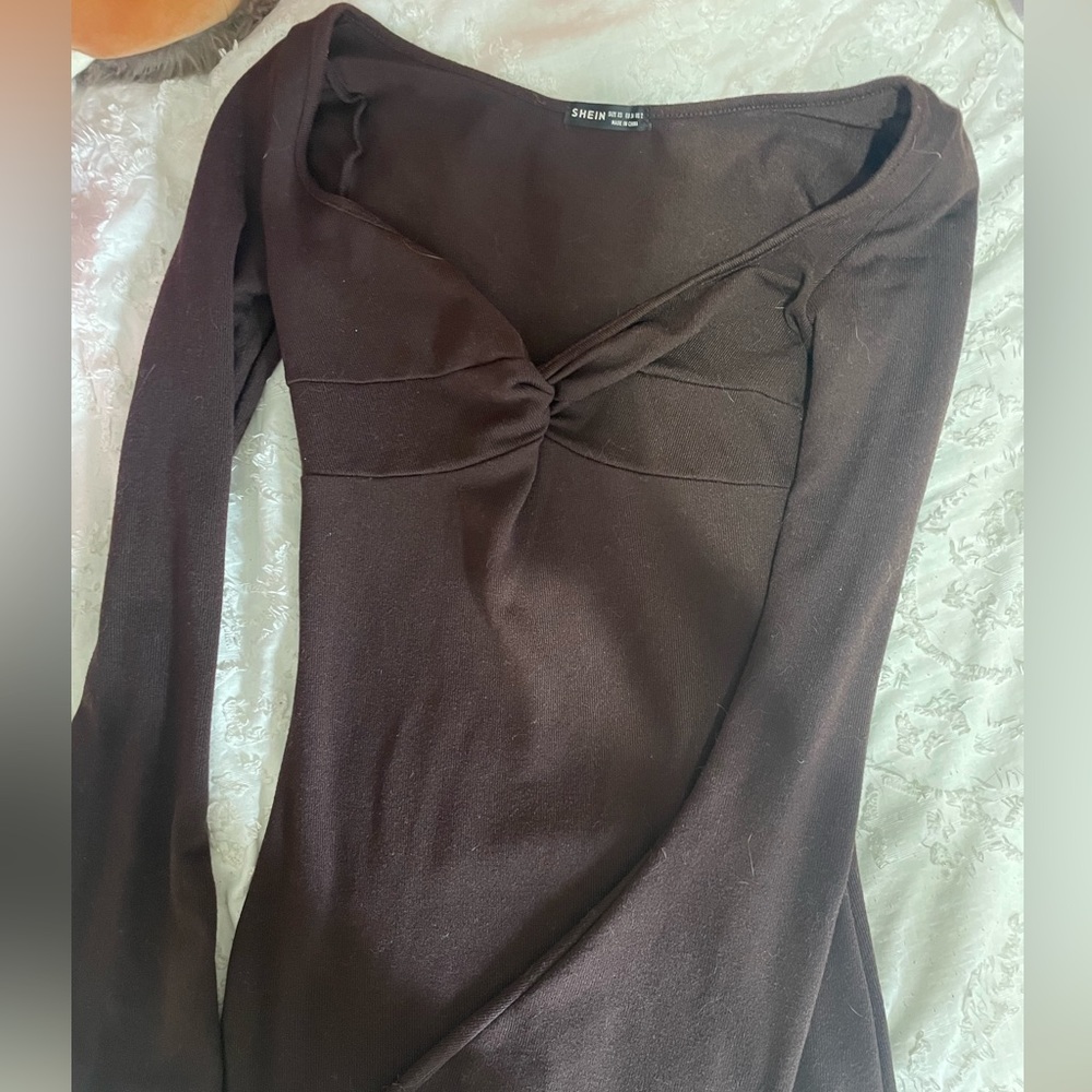 Shein Brown Bodycon Dress